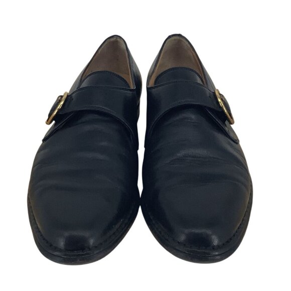 Men’s Bally Monk Strap dress shoes Black Size 7.5 E Made In Switzerland - Picture 2 of 7